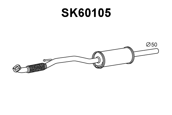 Front Muffler (SK60105)
