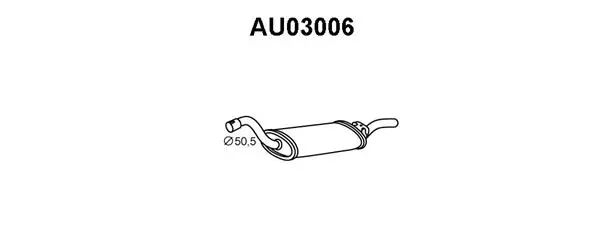 Rear Muffler (AU03006)