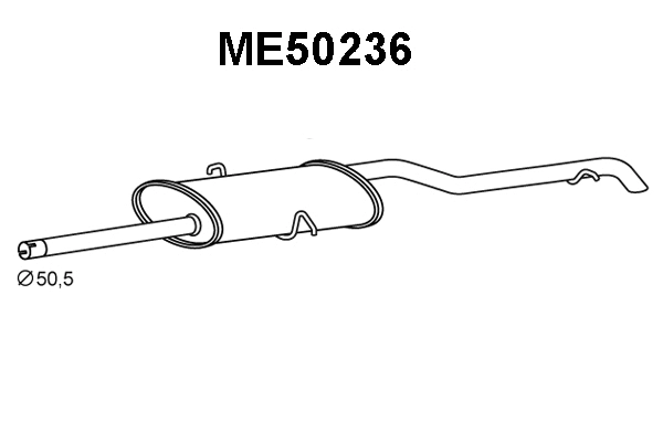Rear Muffler (ME50236)
