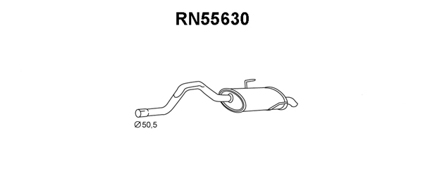 Rear Muffler (RN55630)