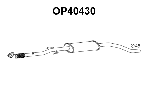 Front Muffler (OP40430)