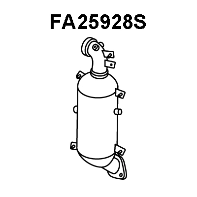 Soot/Particulate Filter, exhaust system (FA25928S)