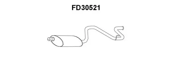 Rear Muffler (FD30521)