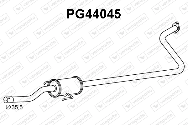 Front Muffler (PG44045)