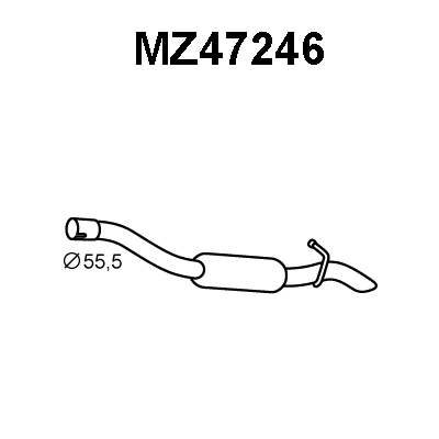 Rear Muffler (MZ47246)
