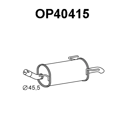 Rear Muffler (OP40415)