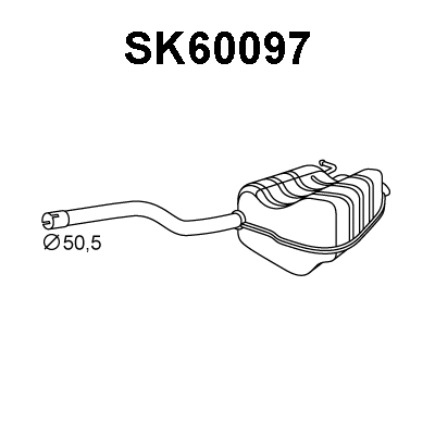 Rear Muffler (SK60097)
