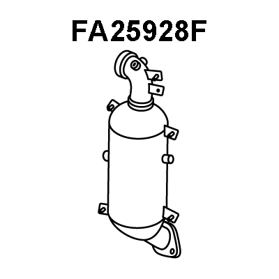 Soot/Particulate Filter, exhaust system (FA25928F)
