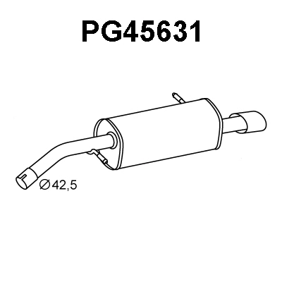 Rear Muffler (PG45631)