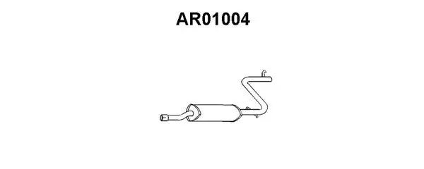 Centre Muffler (AR01004)
