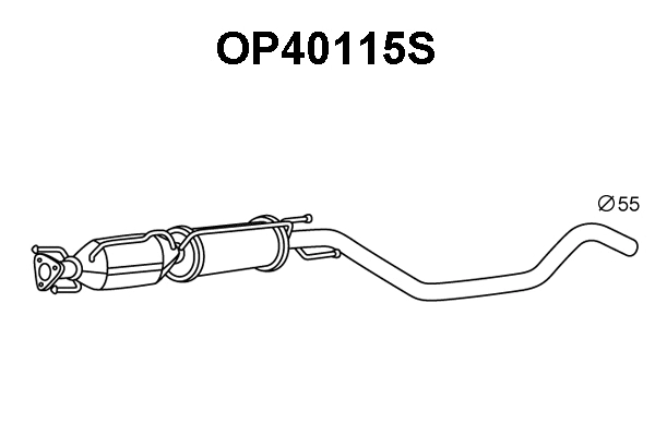 Soot/Particulate Filter, exhaust system (OP40115S)