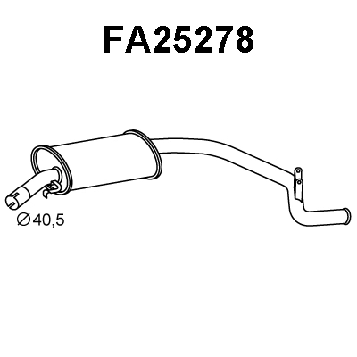 Rear Muffler (FA25278)
