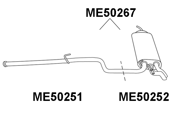 Rear Muffler (ME50267)