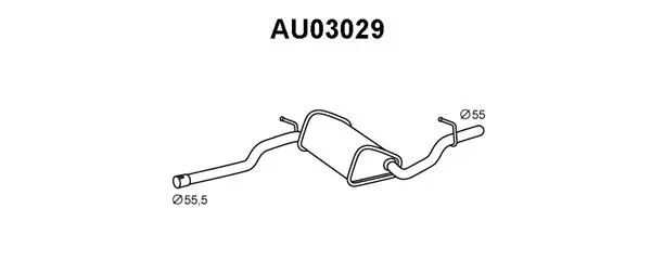 Front Muffler (AU03029)