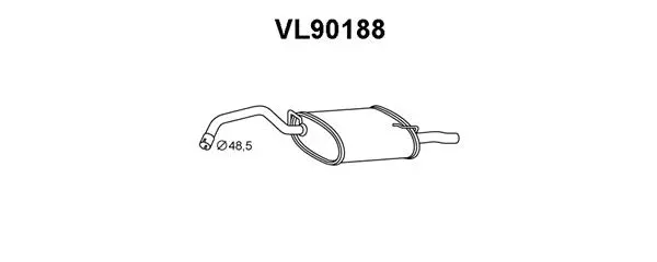 Rear Muffler (VL90188)