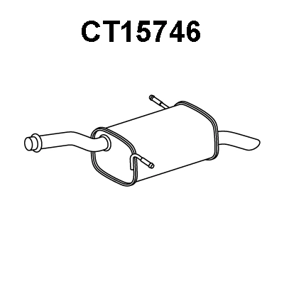 Rear Muffler (CT15746)