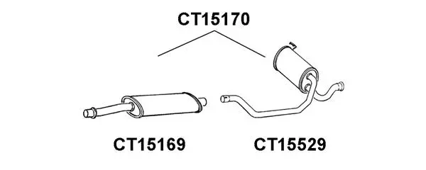 Front Muffler (CT15169)