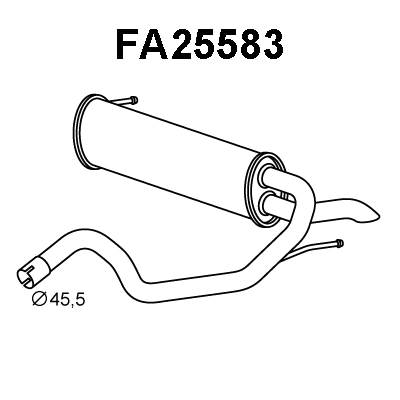 Rear Muffler (FA25583)