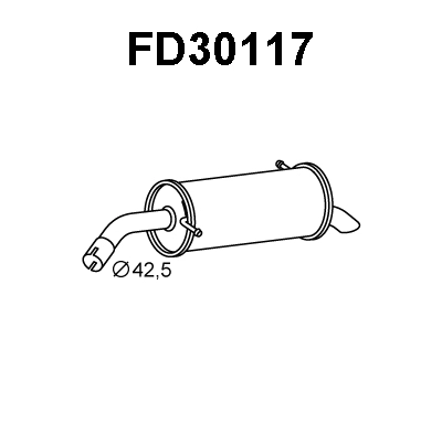 Rear Muffler (FD30117)