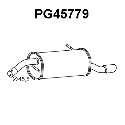 Rear Muffler (PG45779)