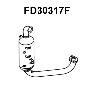 Soot/Particulate Filter, exhaust system (FD30317F)