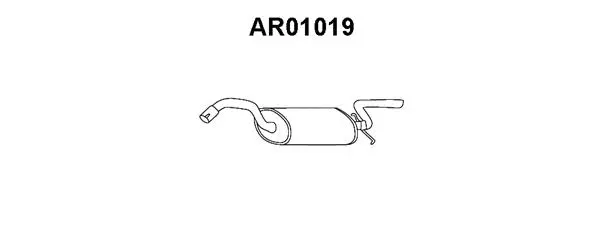 Rear Muffler (AR01019)