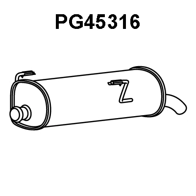 Rear Muffler (PG45316)