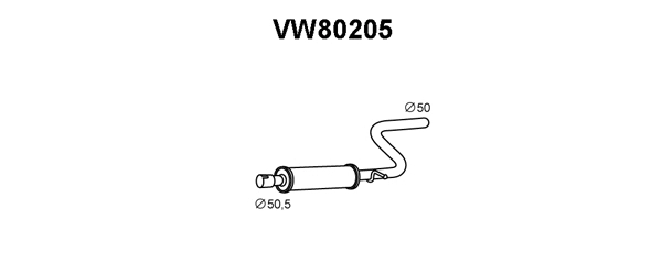 Front Muffler (VW80205)