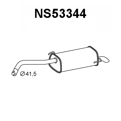 Rear Muffler (NS53344)