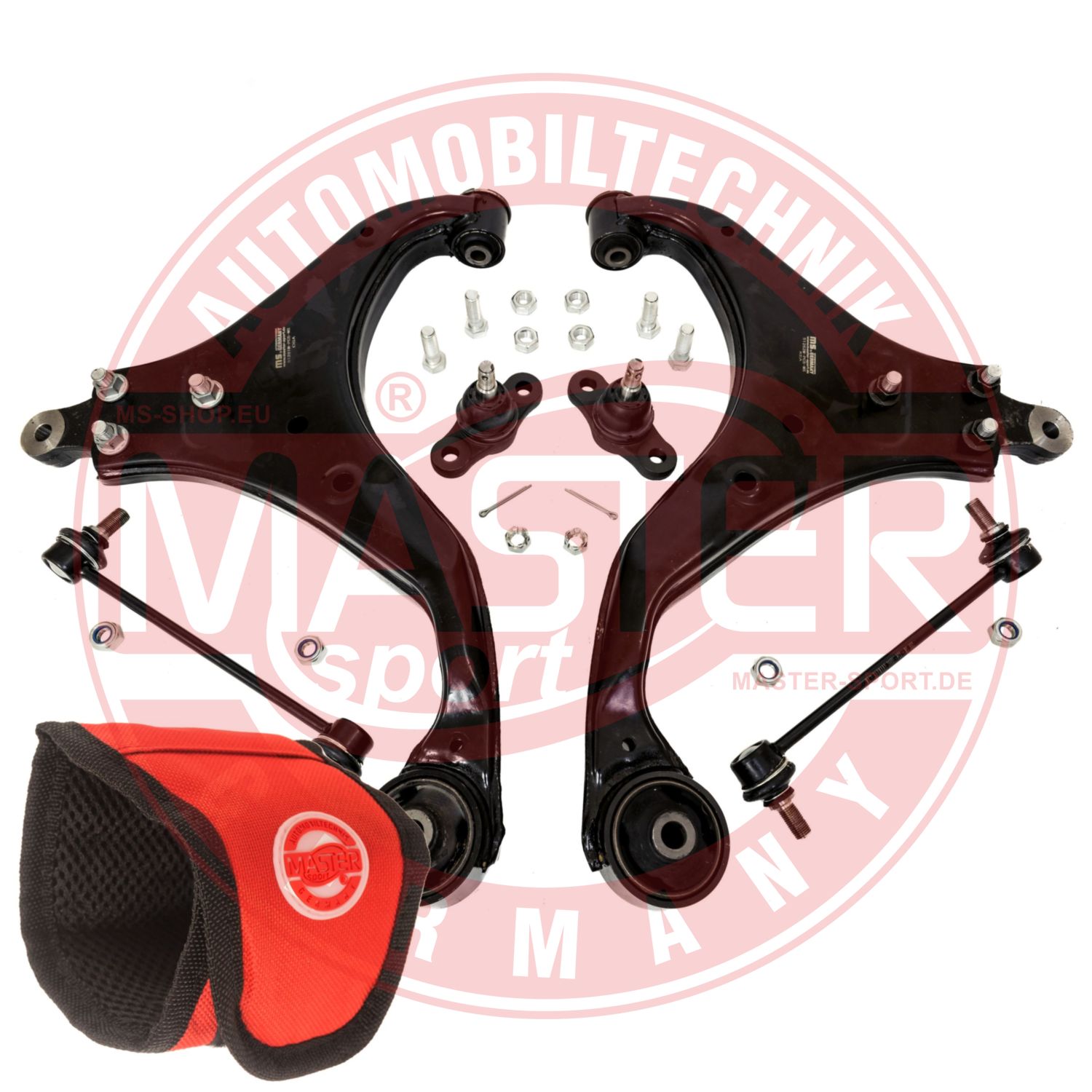 Control/Trailing Arm Kit, wheel suspension (36955/1-KIT-MSM)
