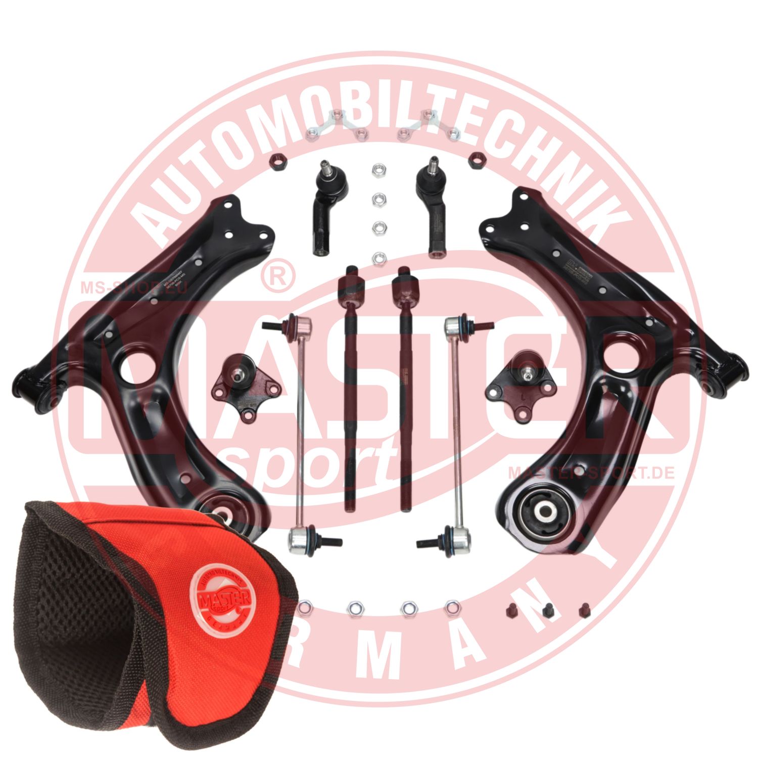 Control/Trailing Arm Kit, wheel suspension (37166/3-KIT-MSM)