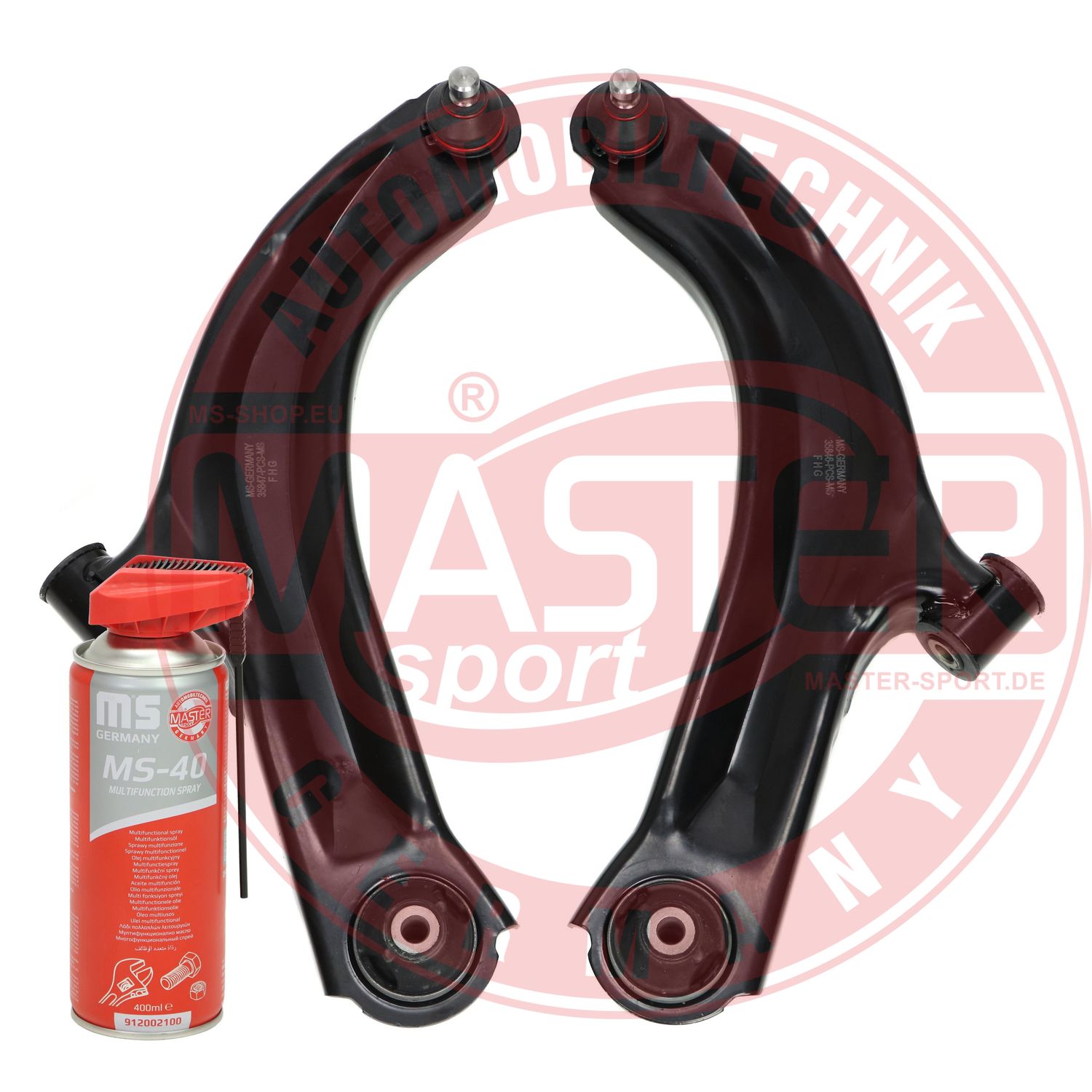 Control/Trailing Arm Kit, wheel suspension (36941/1-KIT-MSP)