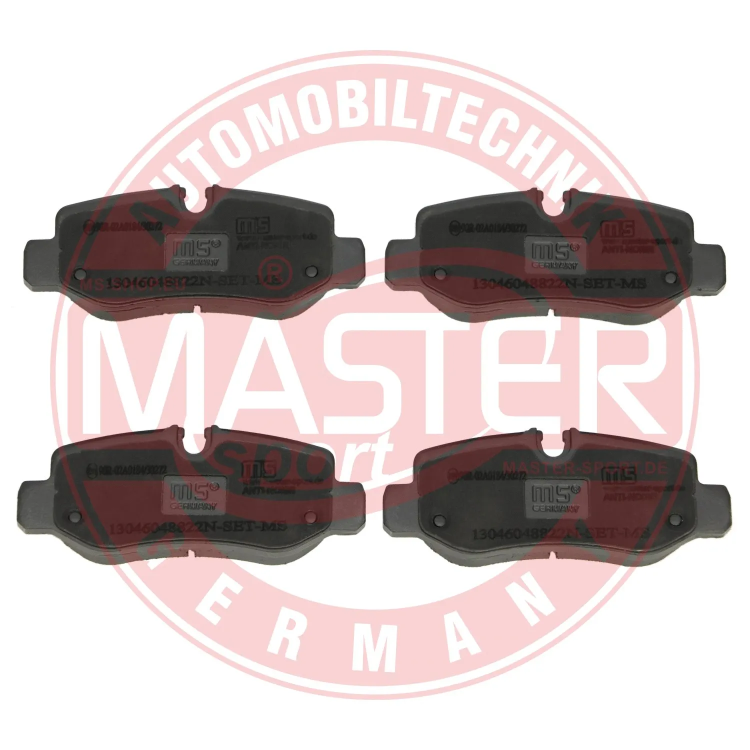 Brake Pad Set, disc brake (13046048822N-SET-MS)