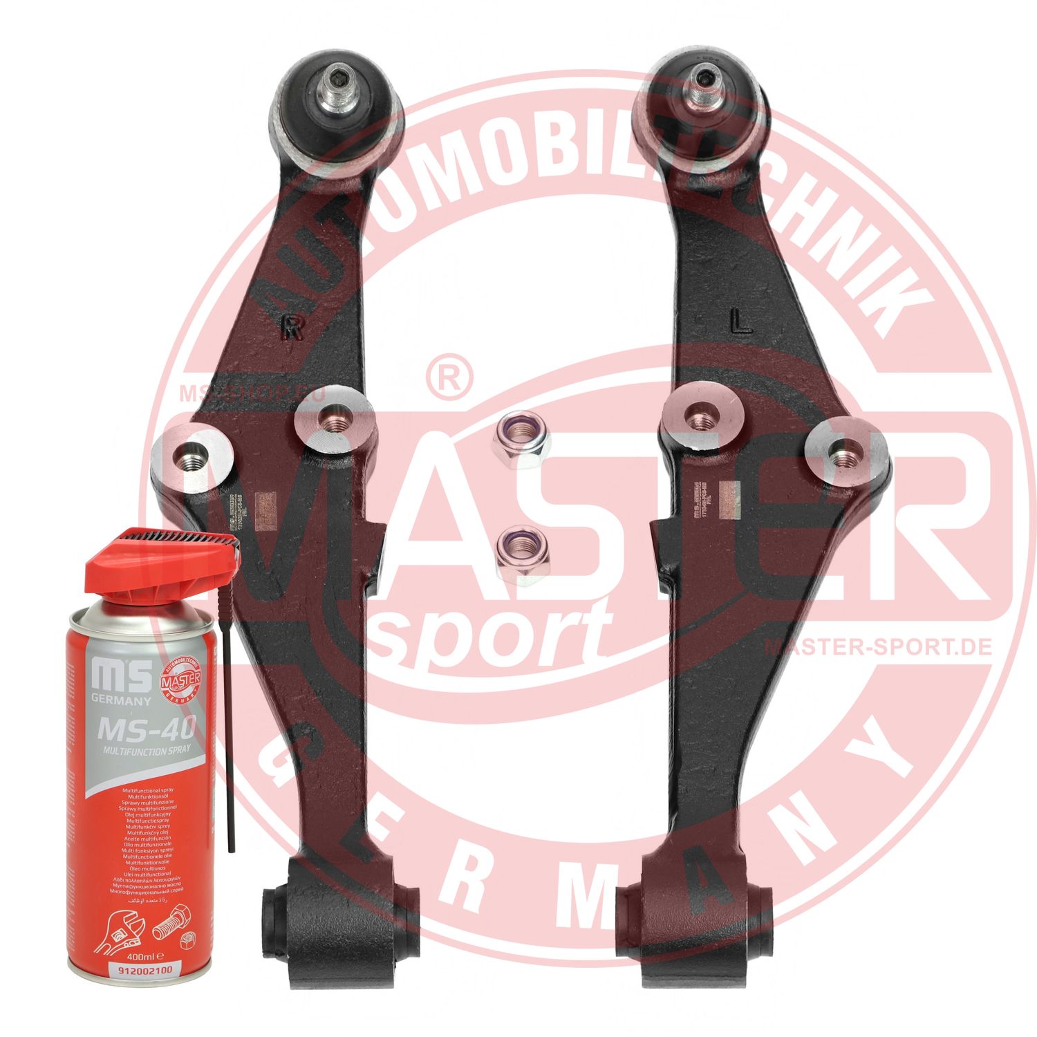 Control/Trailing Arm Kit, wheel suspension (36877/1-KIT-MSP)