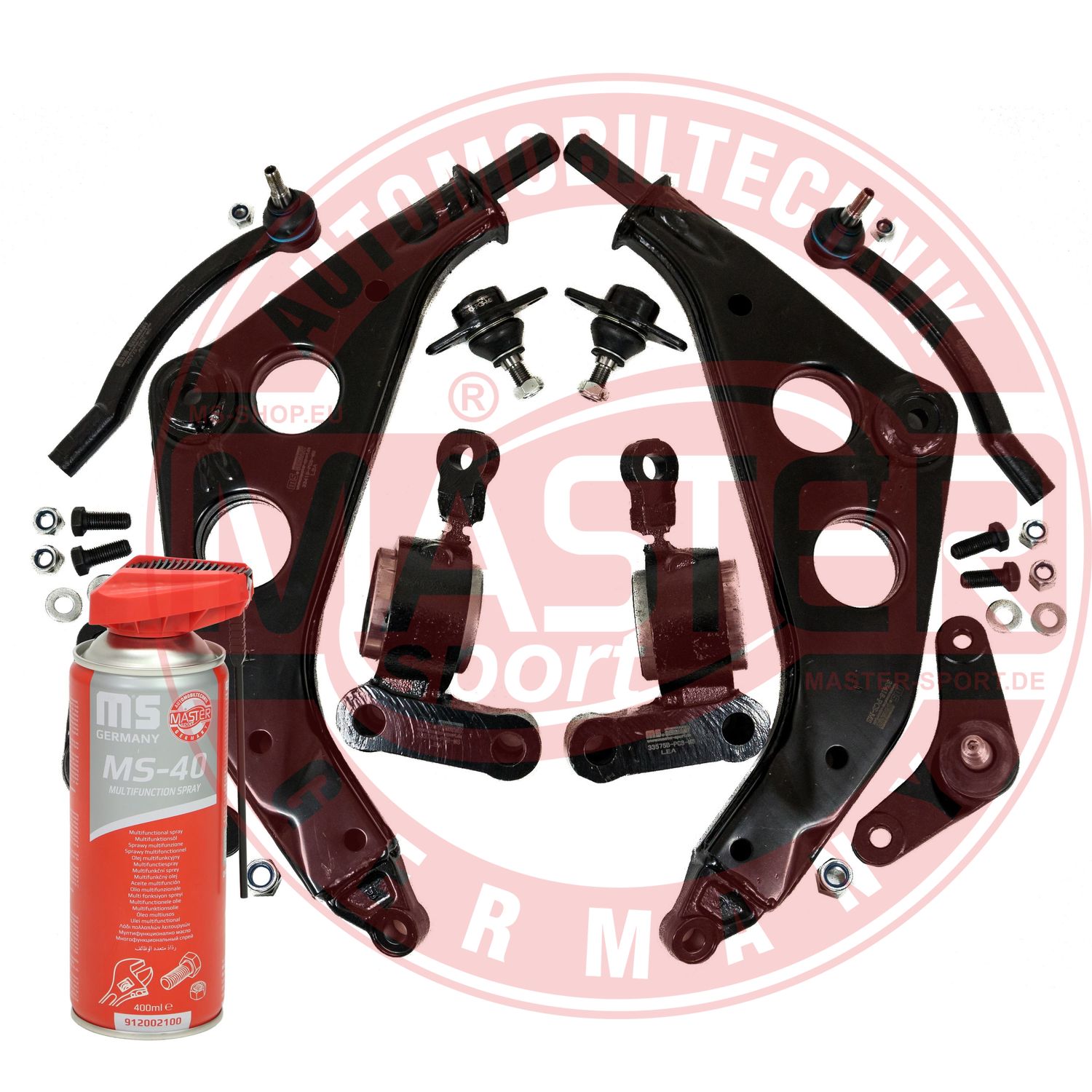 Control/Trailing Arm Kit, wheel suspension (36855-KIT-MSP)