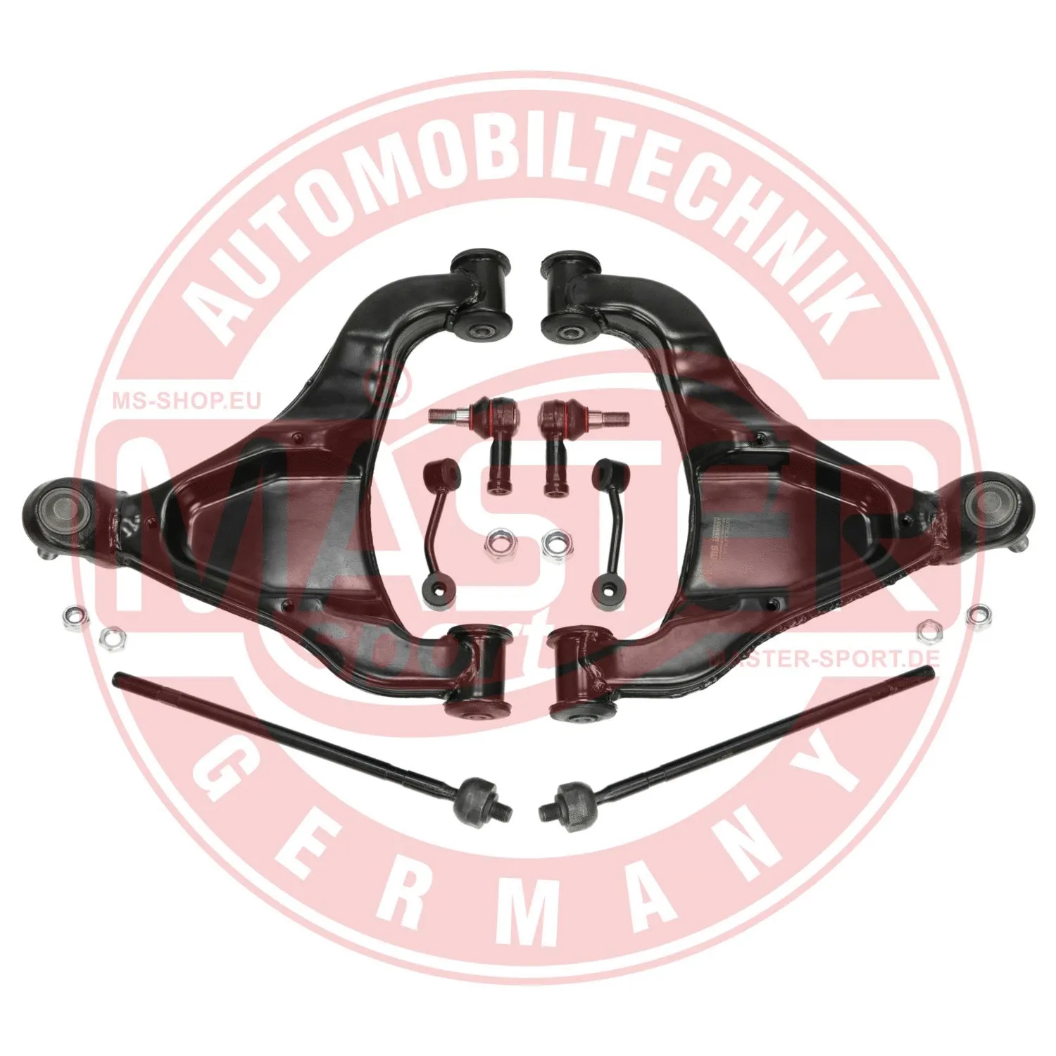 Control/Trailing Arm Kit, wheel suspension (37077/1-KIT-MS)