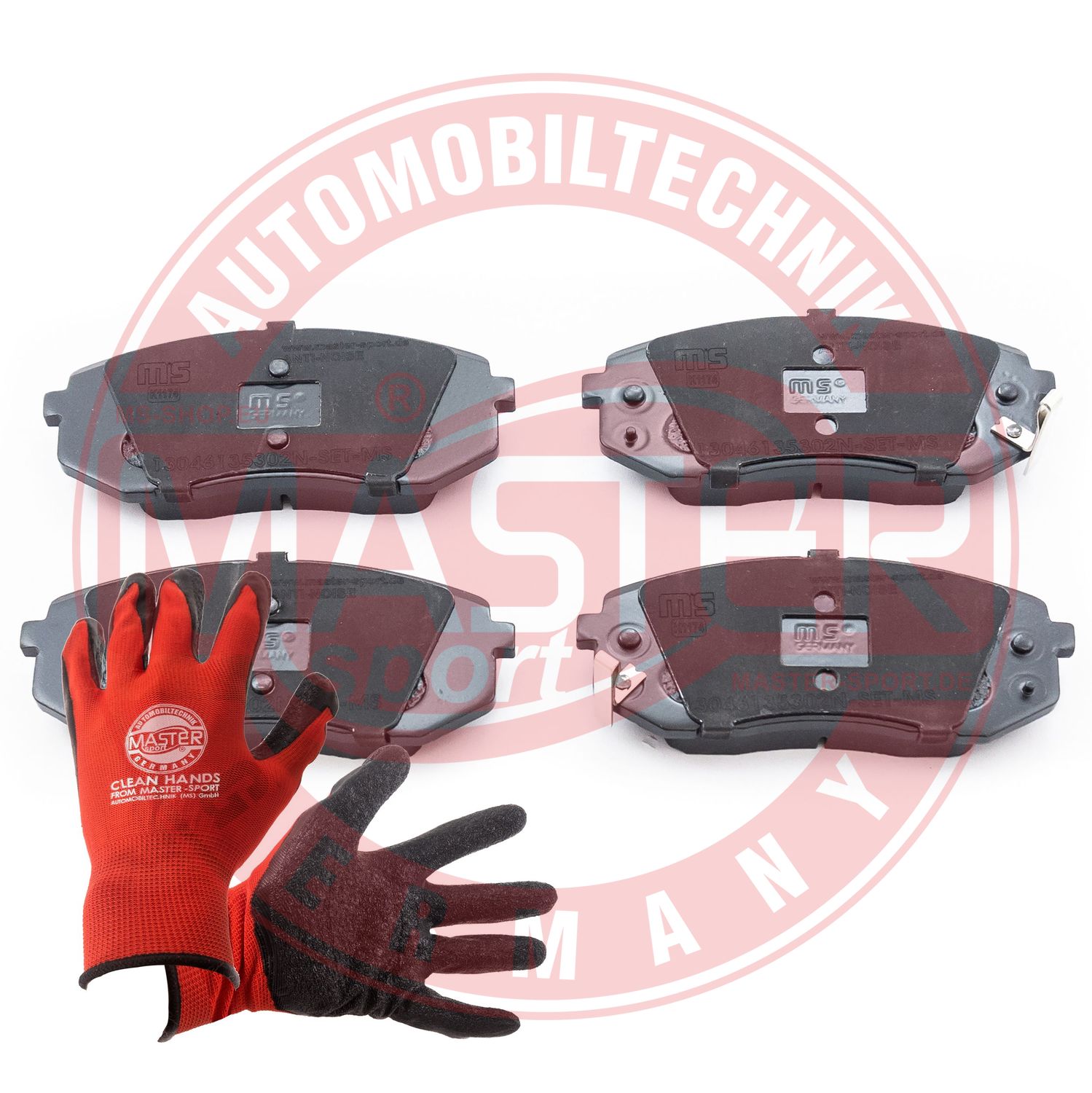 Brake Pad Set, disc brake (13046135302N-SET-MSP)