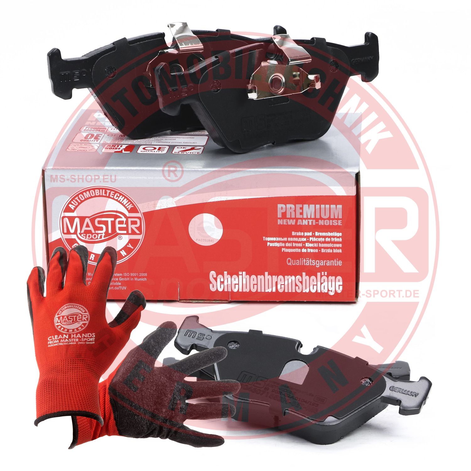 Brake Pad Set, disc brake (13046071552N-SET-MSP)
