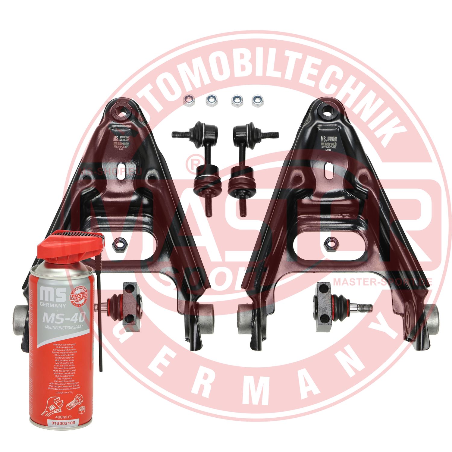 Control/Trailing Arm Kit, wheel suspension (36847-SET-MSP)