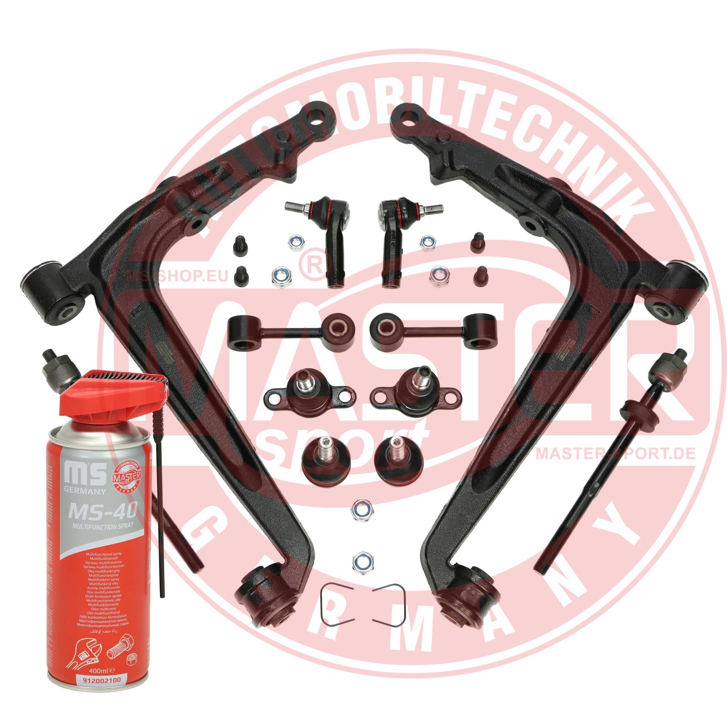 Control/Trailing Arm Kit, wheel suspension (37048/1-KIT-MSP)