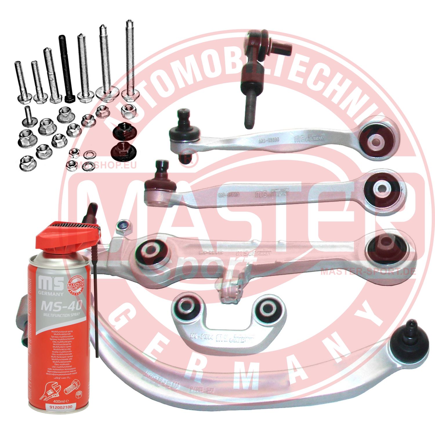 Control/Trailing Arm Kit, wheel suspension (36792L-SET-MSP)