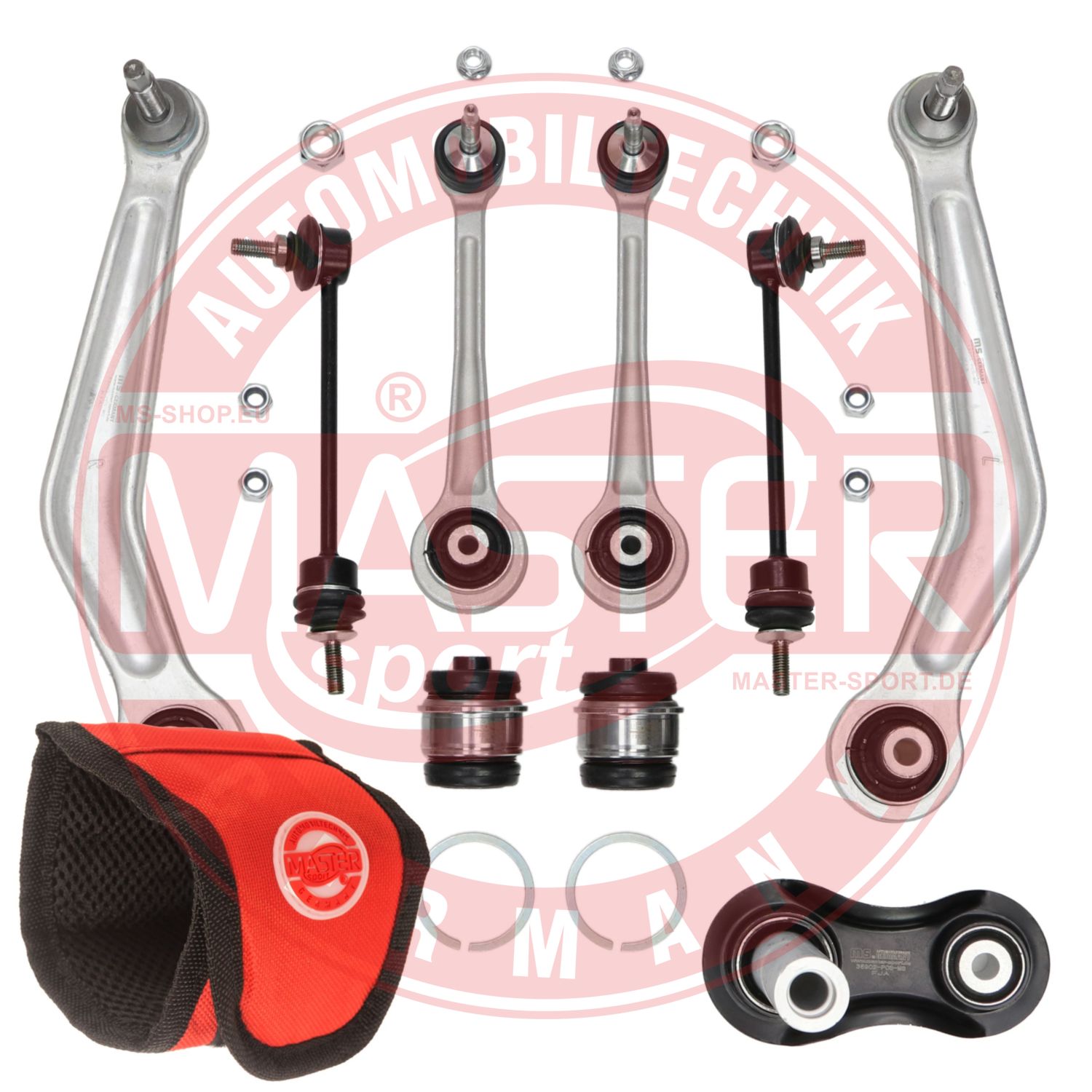 Control/Trailing Arm Kit, wheel suspension (36833/1-SET-MSM)
