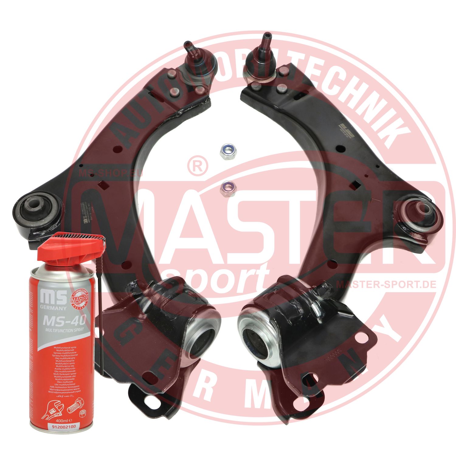 Control/Trailing Arm Kit, wheel suspension (36969/2-KIT-MSP)