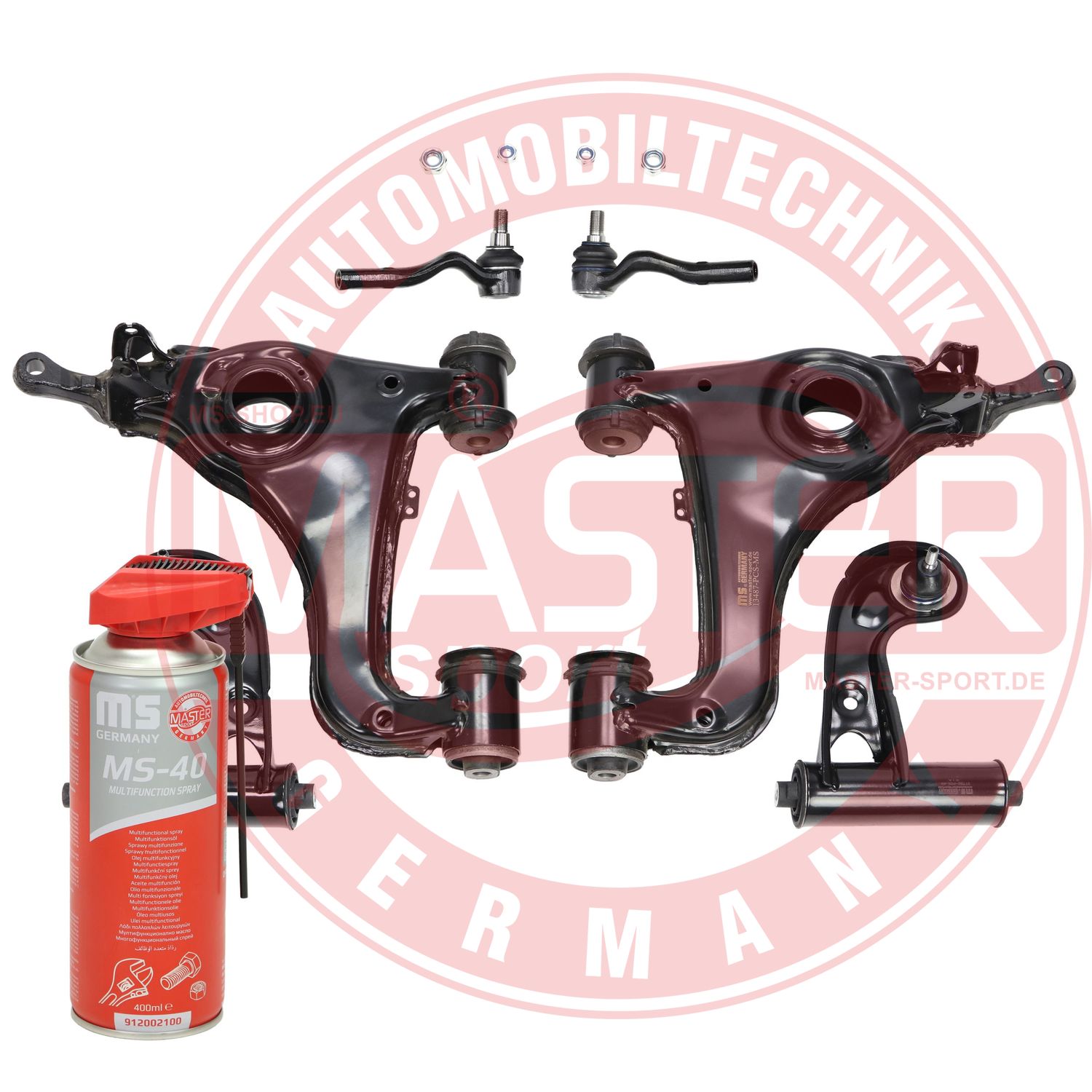 Control/Trailing Arm Kit, wheel suspension (37054-KIT-MSP)