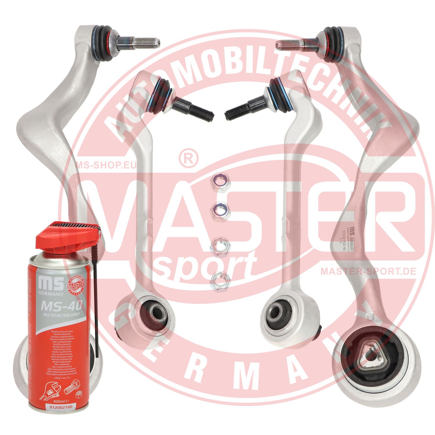 Control/Trailing Arm Kit, wheel suspension (36856/4-KIT-MSP)