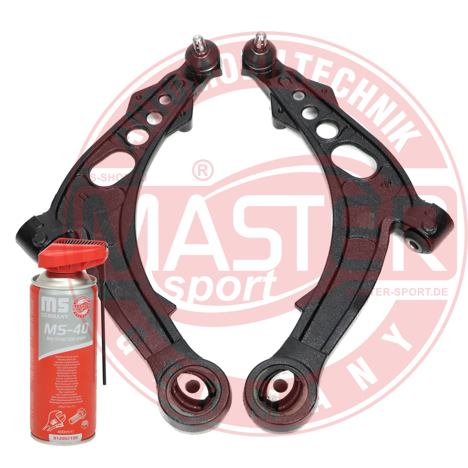 Control/Trailing Arm Kit, wheel suspension (37017/1-KIT-MSP)