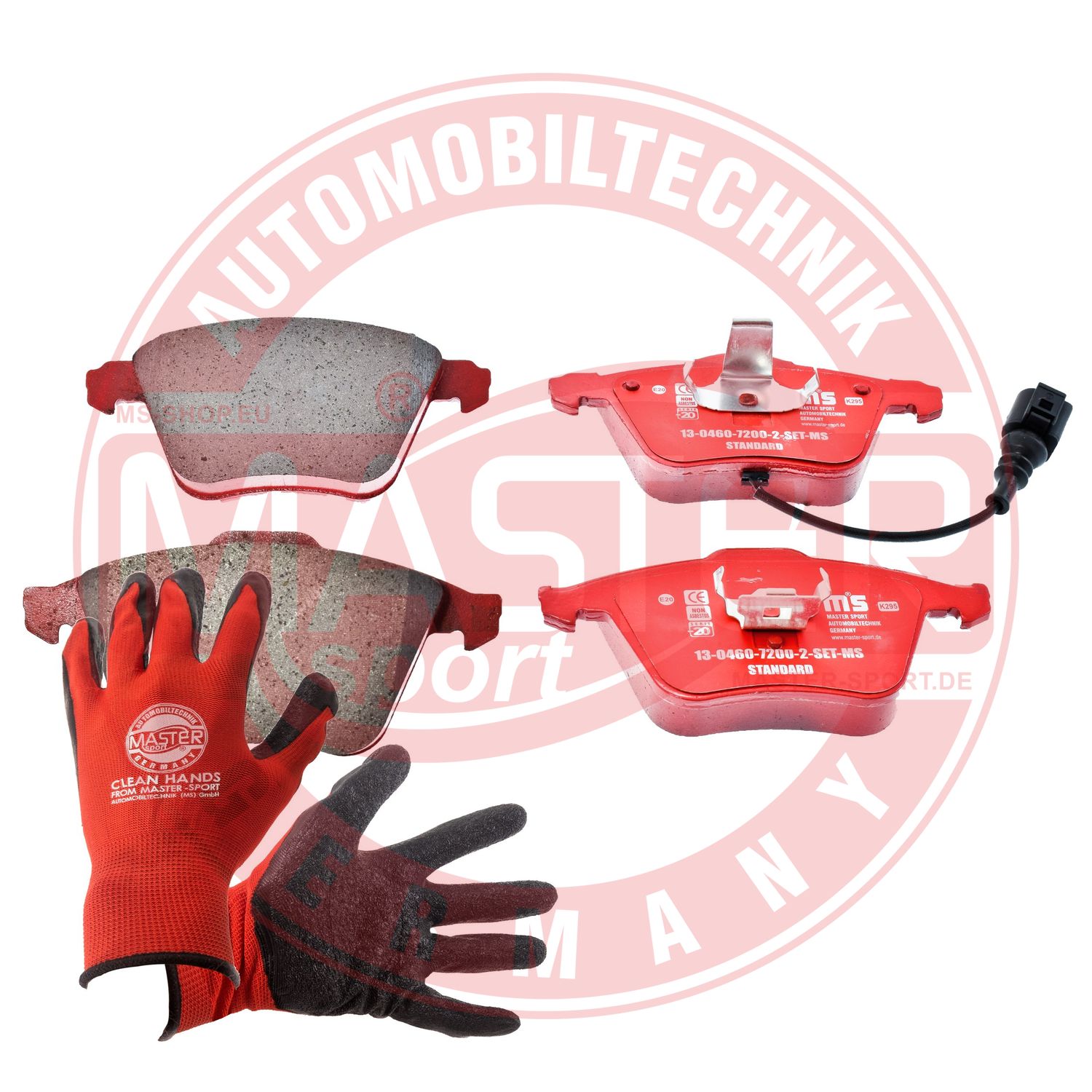 Brake Pad Set, disc brake (13046072002-SET-MSP)