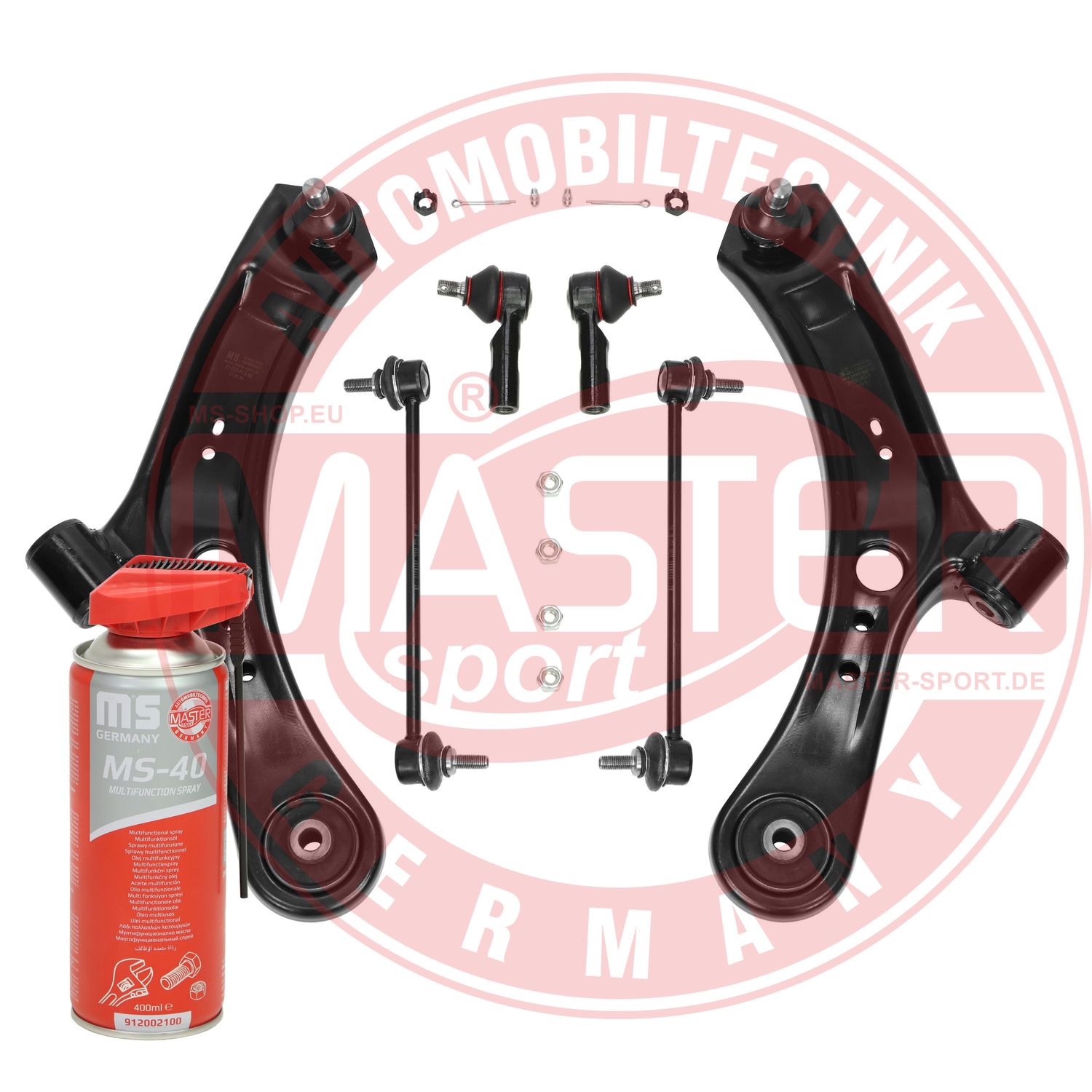 Control/Trailing Arm Kit, wheel suspension (37113/1-KIT-MSP)