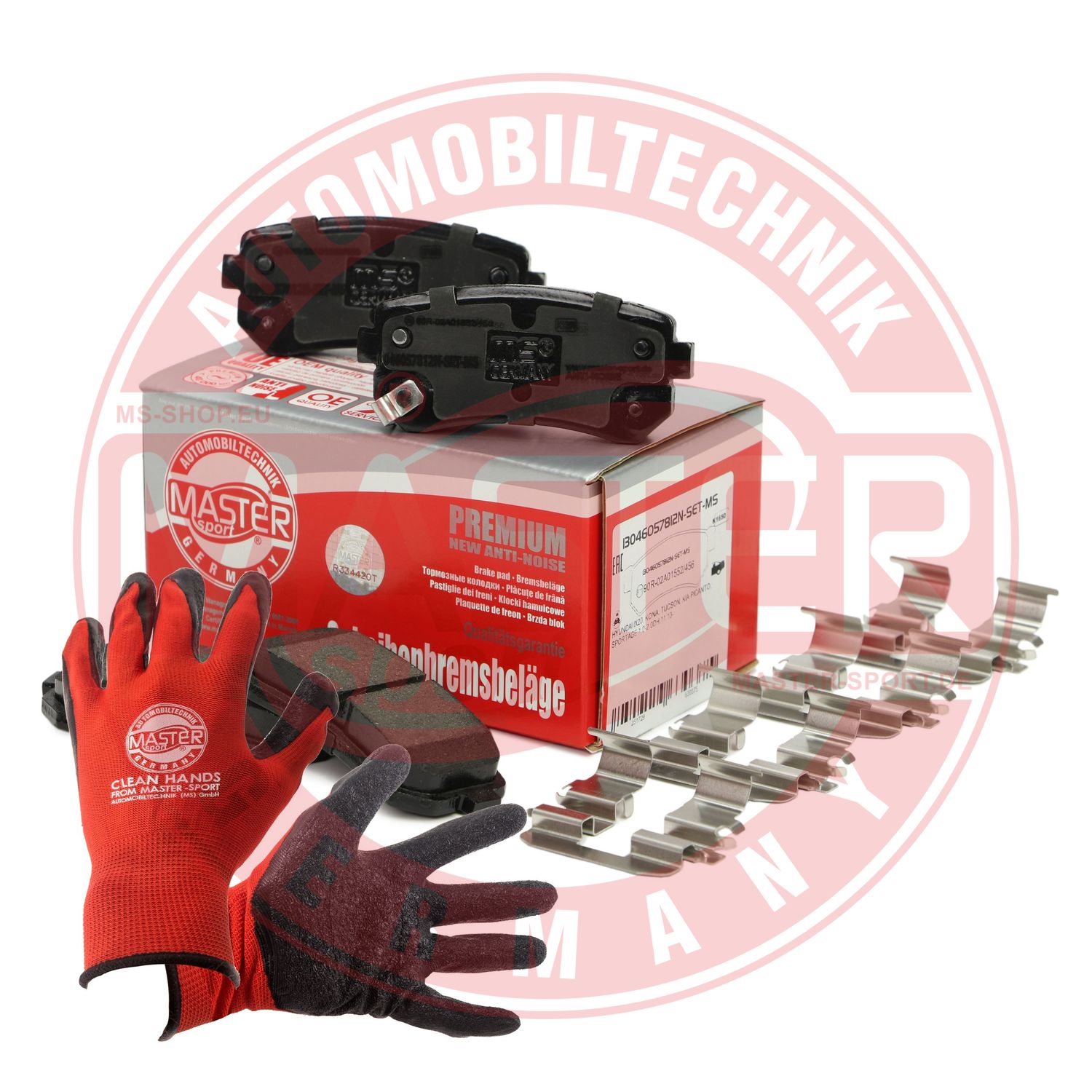 Brake Pad Set, disc brake (13046057812N-SET-MSP)