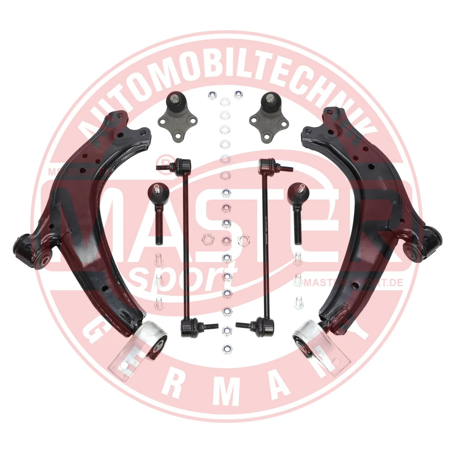 Control/Trailing Arm Kit, wheel suspension (37169/2-KIT-MS)